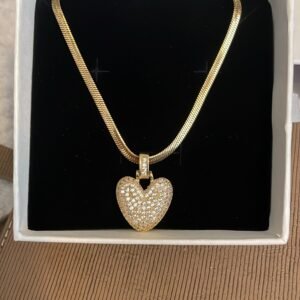 Snake chain heart