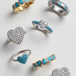 Turquoise heart ring